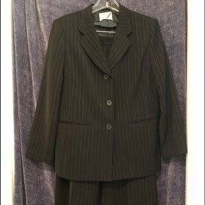 Classic Black pinstripes ladies business suit!